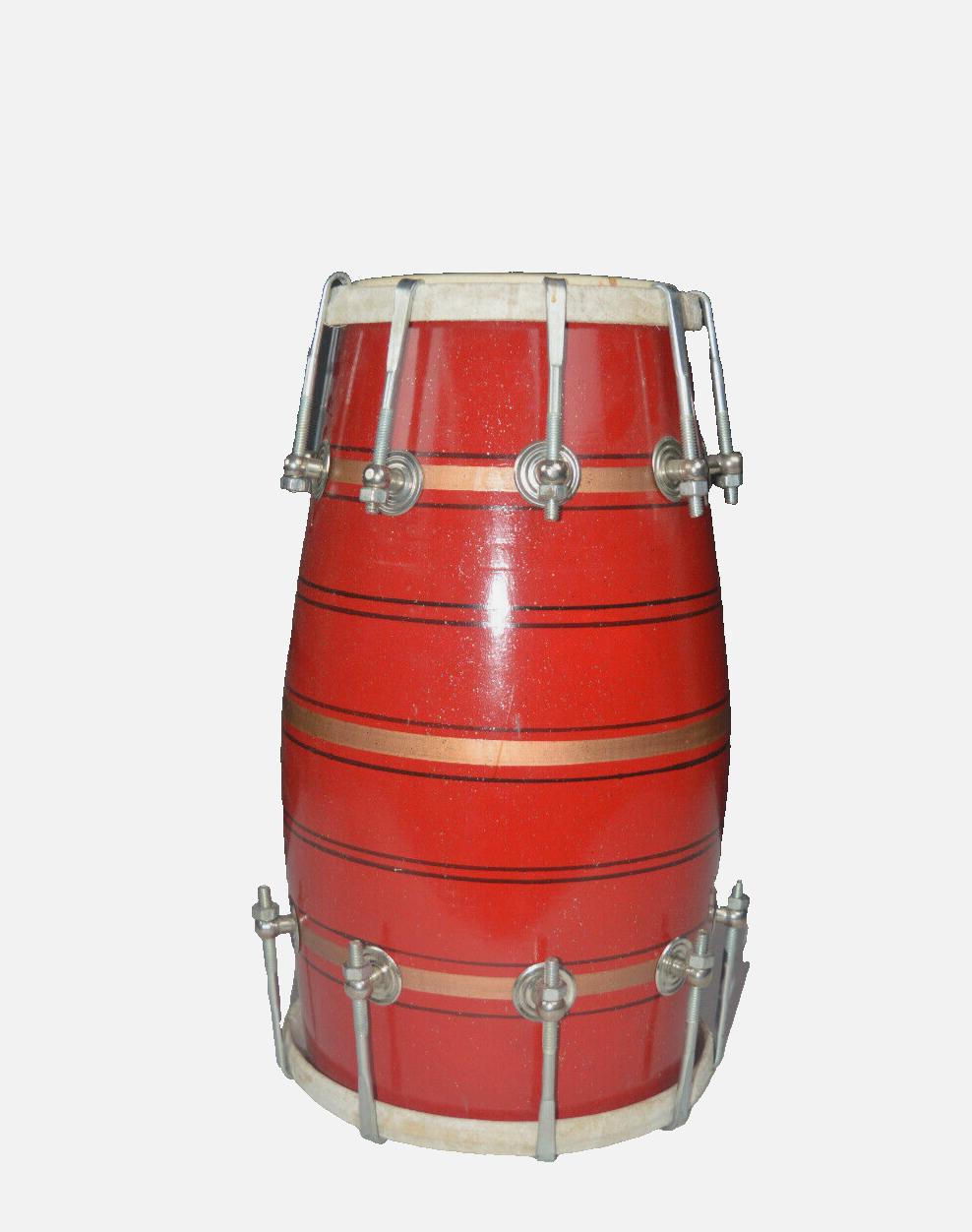 Traditional Red Dhol Drum | Best Bass Sound | With Bag