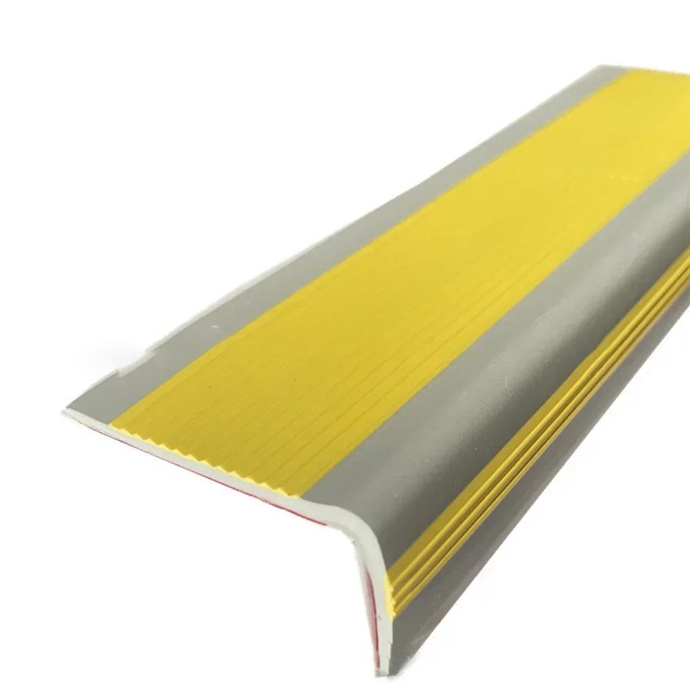 1pcs Stair Nosing Edging Strip Rubber Self-Adhesive For Enhanced Safety Easy Installation Stair Corner Protection Strip 50x25mm