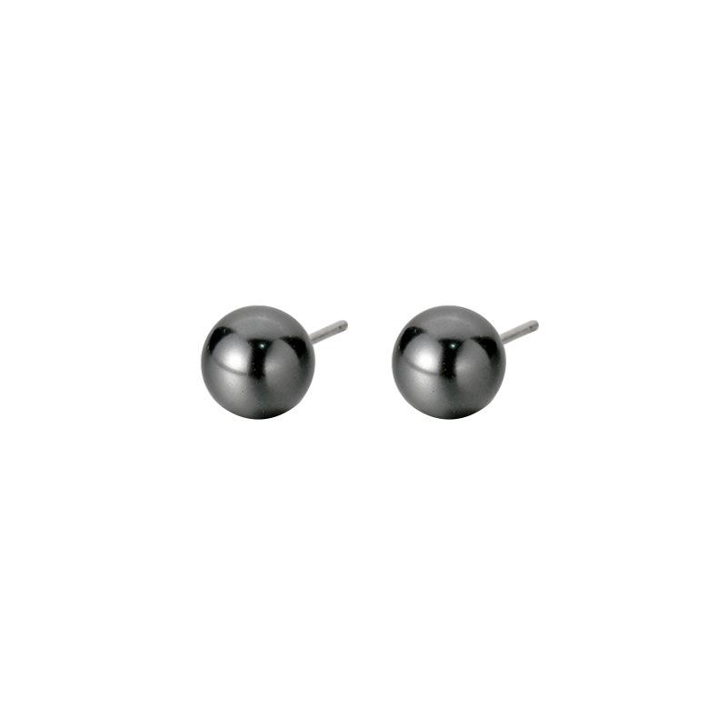 Retro French Black Pearl Earrings Light Luxury Elegant Temperament Versatile Fashion Earrings for Women