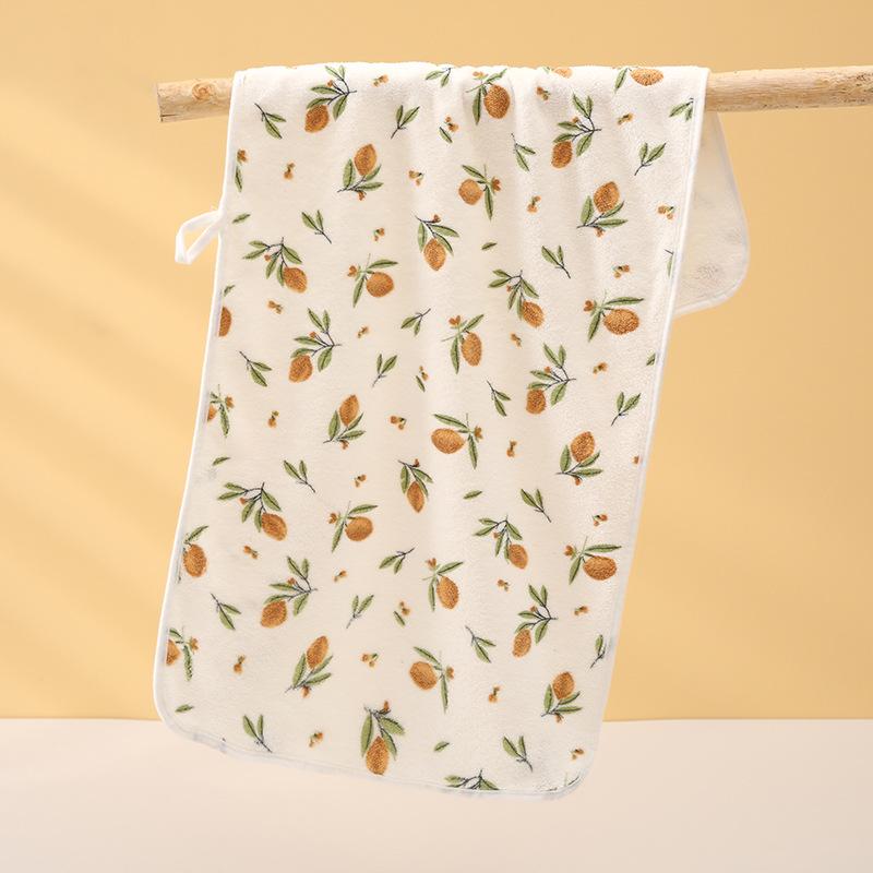 Printed Edging Face Towel