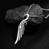 European-American Retro Men's Feather Pendant Necklace