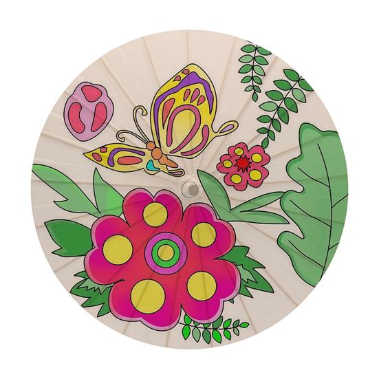 Çocuklar Kendin Yap Boyama Şemsiyesi El Yapımı Çin Japon Beyaz Kağıt Güneş Şemsiyesi Ahşap Saplı Dekoratif Yağlı Kağıt Şemsiye