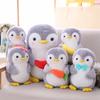 Non-Toxic Creative Cudding Fruit Penguin Plush Stuffed Toys Cute Couple Penguin Plush Doll Kids Toy Home Decor Toys For Children Birthday
