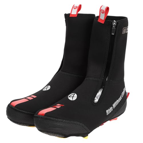 

[apt ] Неопреновые чехлы на обувь для шоссейных велосипедов, Идеальны для зимнего использования, Совместимы с шипами и контактными педалями SPD-SL (ХХL размер)