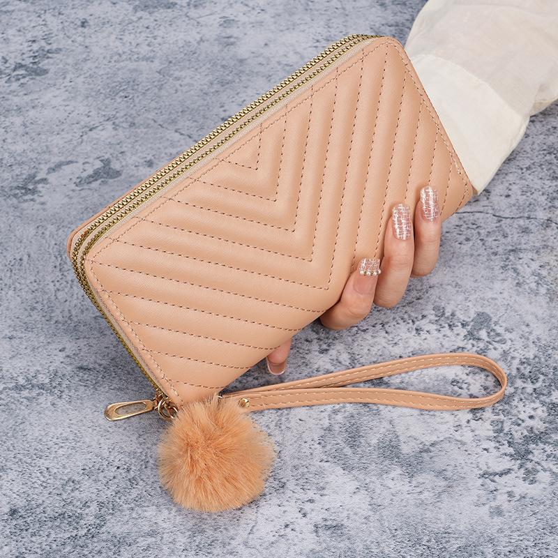 Women's Embroidered Long Wallet Clutch, 2024 Korean Summer/Autumn Edition, with Multi-Card Slots