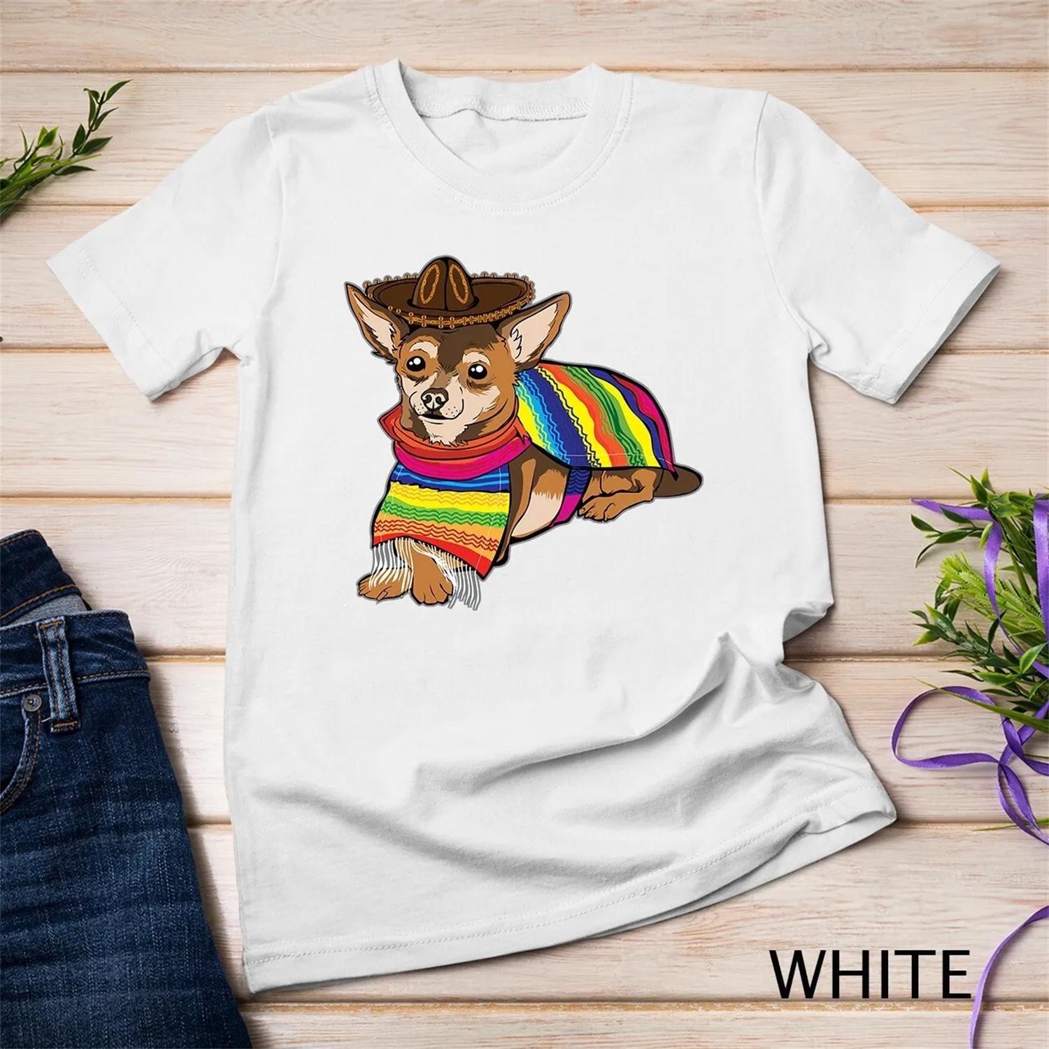 Cute Dog Chihuahua Chiweenie Mexico Cinco De Mayo T shirt S