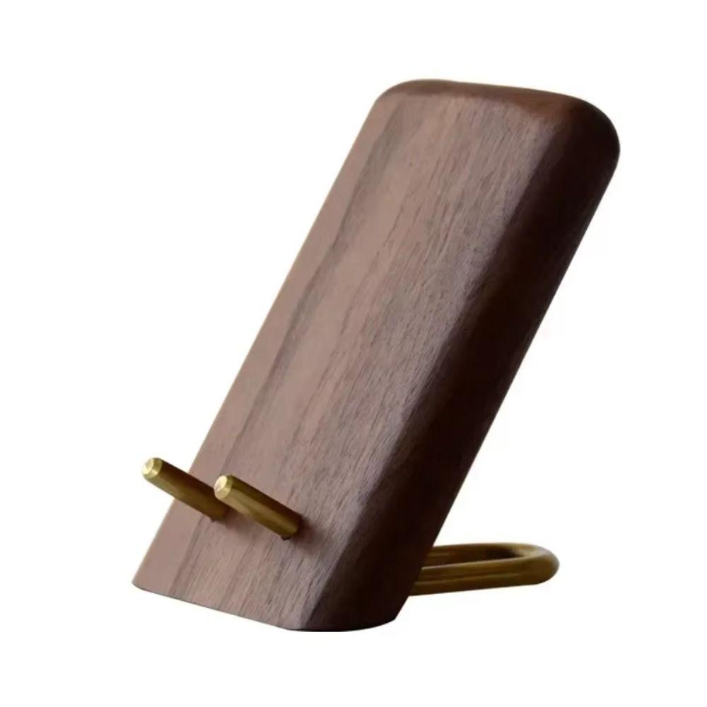 Vintage Desktop Phone Holder Wooden Small Tablet Holder Lazy Phone Stand  for Mobile phone Storage