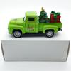 Pull Back Function Green Christmas Vehicle Alloys Crafted Desktop Model For Indoor Seasonal Styling