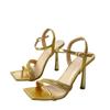 Autumn 2025 Rhinestone Platform Stiletto Sandals with Ankle Strap
