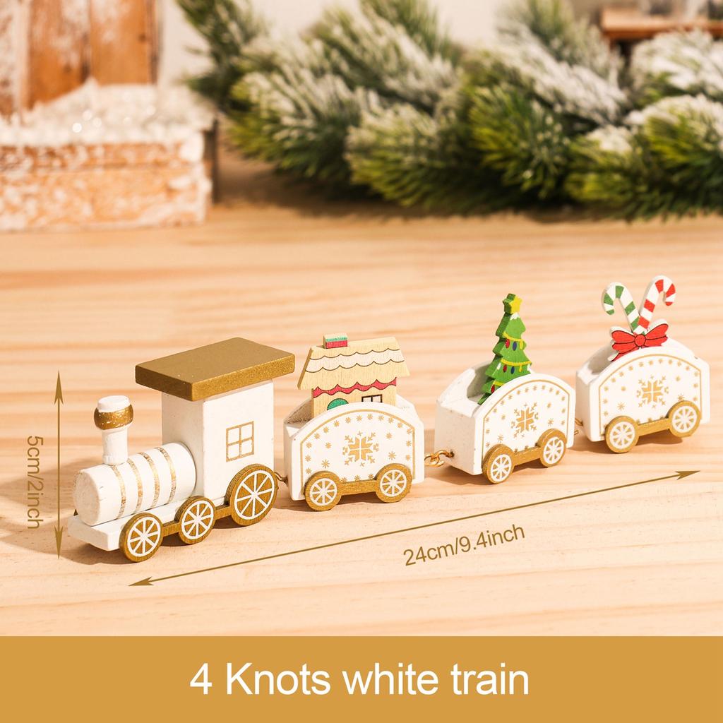 Wooden Train Christmas Ornament Merry Christmas Decoration For Home Table 2026 Xmas Gifts Noel Natal Navidad New Year 2026 Gifts