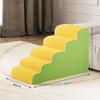 3/4/5  Puppy Stairs Foam Pet Secure Stairs Ramps Non-Slip Ladder Dogs Pets Protect Older Dogs Pet with Joint Pain Sofa Bed Ladde