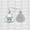 Burmilla - elegante Metallohrringe als Geschenk von der Marke Art-Dog