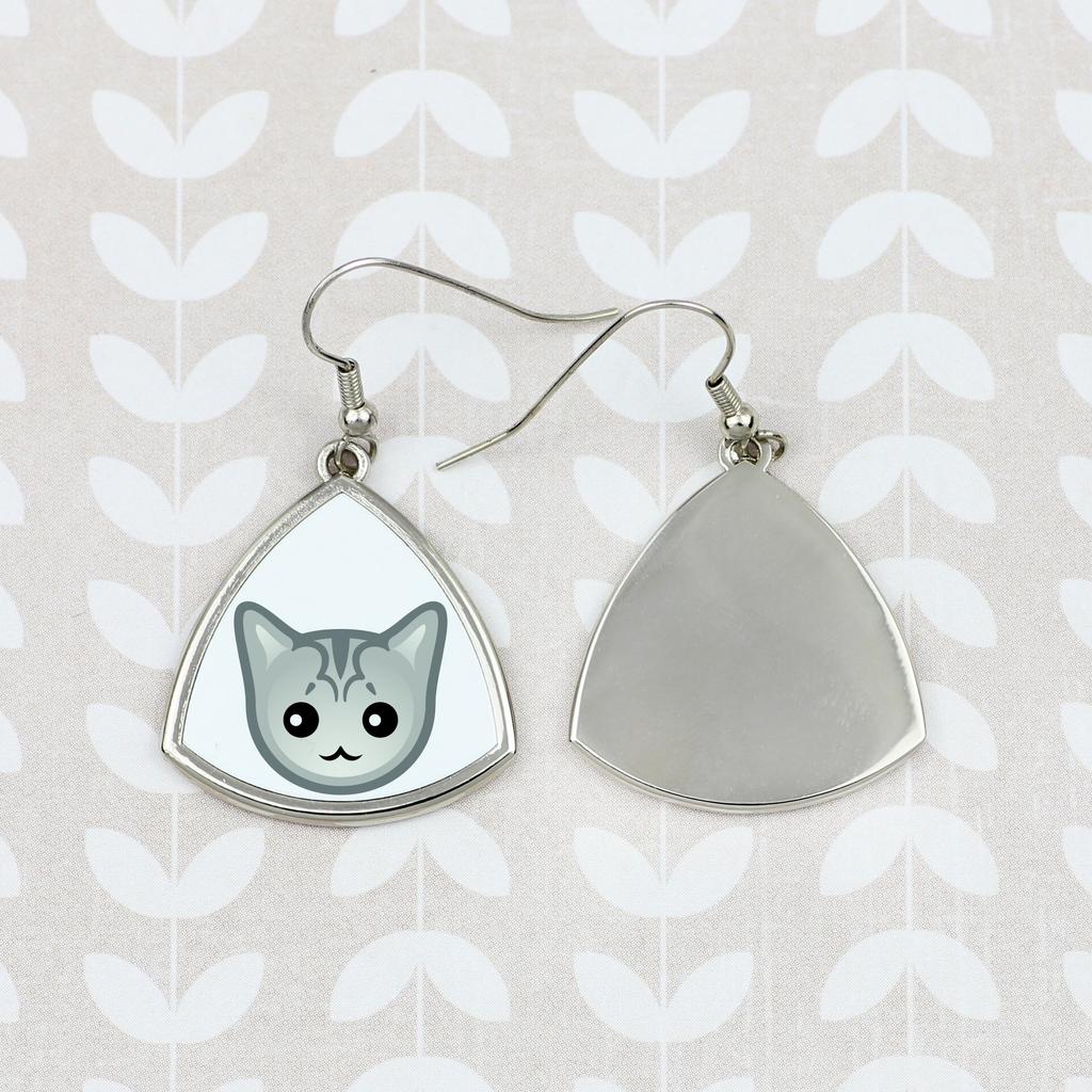 Burmilla - elegante Metallohrringe als Geschenk von der Marke Art-Dog