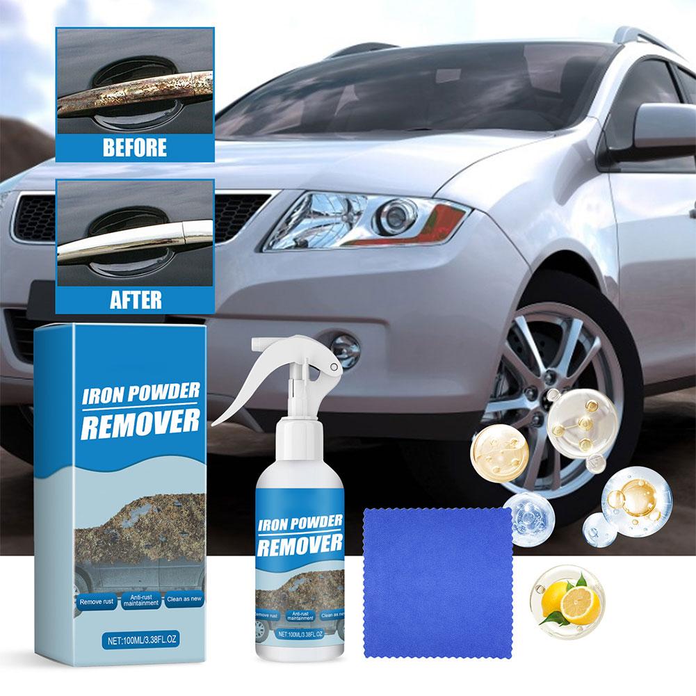 100ml Car Rust Removal Spray For Car Wheel Hub, Door Handle Care Car Exhaust Pipe Multi Purpose Rust Quick Remover Metal Clean