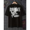 Taglie Europee T-shirt Casual da Uomo a Maniche Corte con Fantasia Alfabetica, Girocollo, Tessuto Comodo, Top Traspiranti e Confortevoli per l'Estate