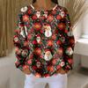Women's Casual Shirts Long Sleeve Tops Button Up V Neck Loose Knit Fall Favorites For Women