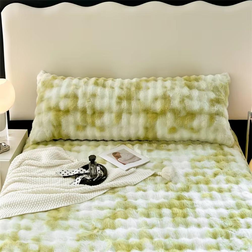 Soft Winter Pillow Cover Extended Double People Pillow Comfortable Plush Long Pillowcase Bedroom