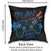 Game Controller Throw Pillow Covers  Gamer Pillow Cases  Teen Gaming Decorative Cushion Covers for Couch Bed Sofa