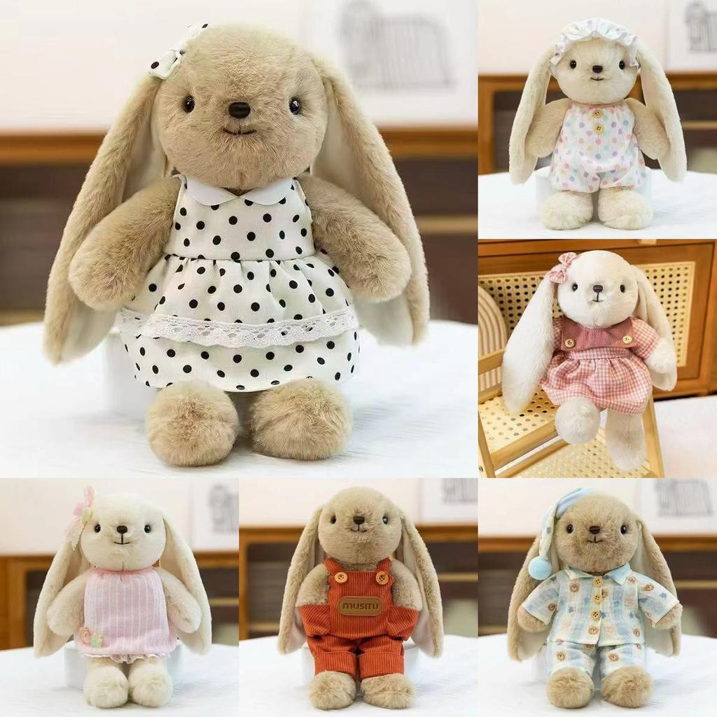 Fragrant Rabbit Cuter Plush Doll With Dress And Bow Decoration For Kids Play