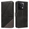 For Xiaomi Poco X6 5G/Redmi Note 13 Pro 5G Case Protective Geometric Line Leather Phone Cover