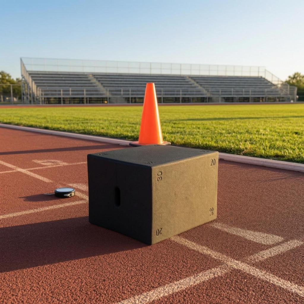 Foam Plyometric Box Non-Slip Exercise Textured Fitness Equipment for