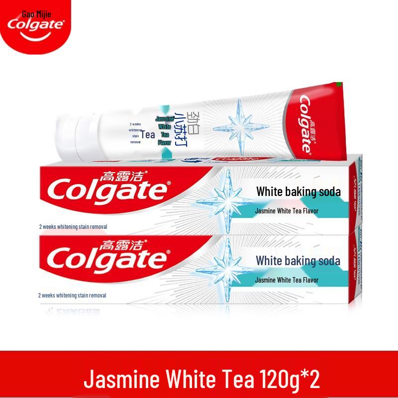 Colgate Powerful White Jasmine White Tea Toothpaste (2x120g)