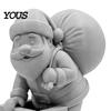 Sturdy PLA Santa Figurine for Collectors 3D Printed Climbing Figurine, Christmas Cute Claus Ornament DIY Craft Holiday with Gift Bag Home Office