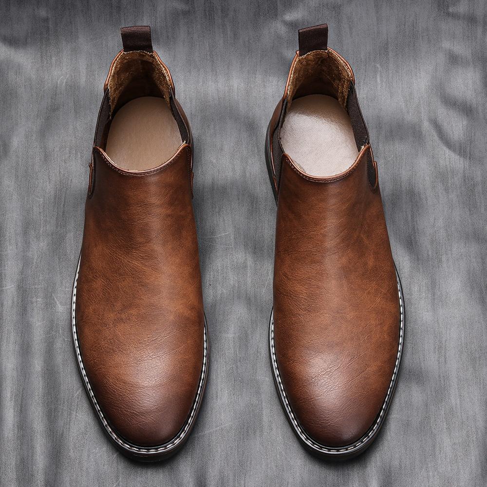 Stiefeletten Lässig Marke Retro 2026 Mode Bequem Chelsea Boots