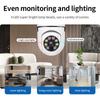 E27 2.4G 5G Wifi HD Camera Bulb IP Camera Night Vision Full Color Automatic Human Tracking 4X Digital Zoom Security Surveillance