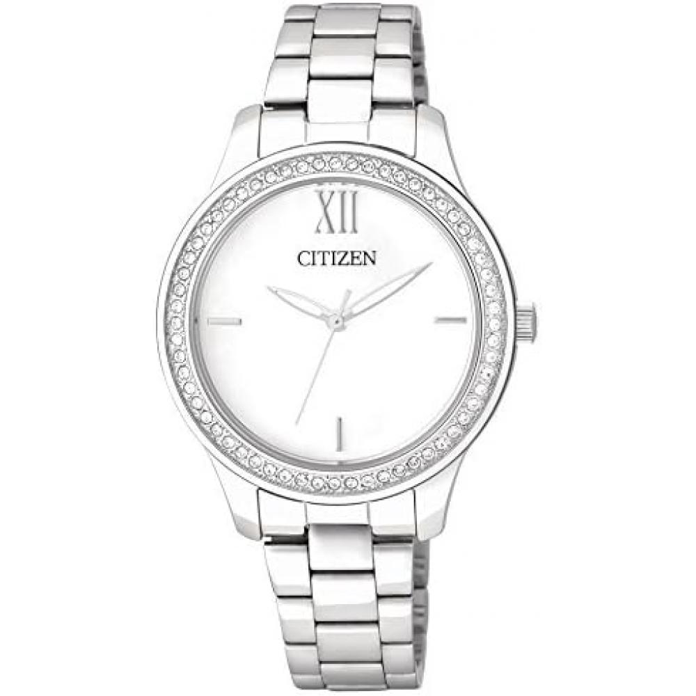 

Нет Citizen Citizen EL3081 58A женские кварцевые кристаллы белый циферблат серебристый тон часы. [Параллельно импортированный продукт]