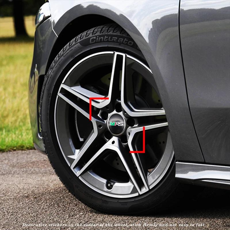 4 SZT 56 60mm Stylizacja Samochodu Dekielki Środkowe Koła Osłona Felgi Emblemat Naklejka Dla Skoda Rapid Octavia A5 RS Kodiaq Fabia A7 2022
