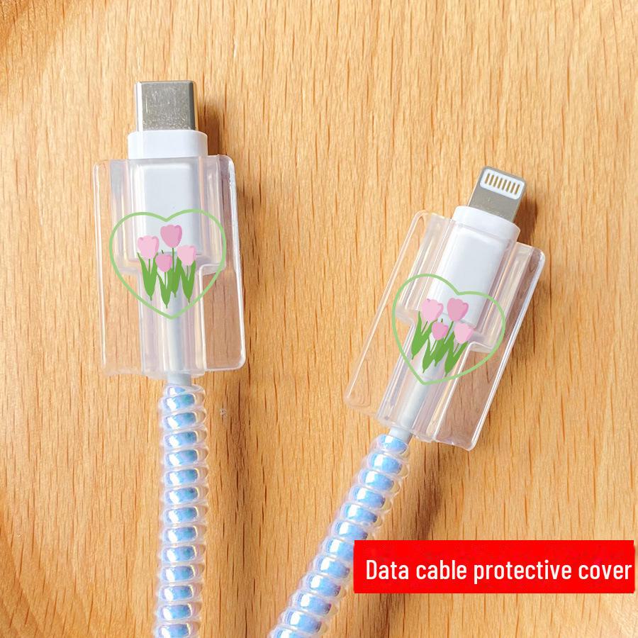Capa Protetora para Carregador de 20W para Apple 14 Plus, Compatível com 13/12/11 Pro Max, com Organizador de Cabo de Dados