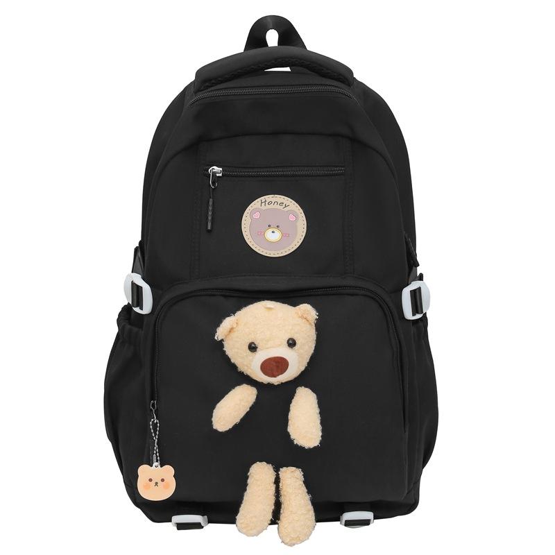 Schoolbag Bear Doll Cartoon Children's Backpack Primary School Students 1-1 Grade Sweet Wind Schoolbag Simple Backpack Wholesale
