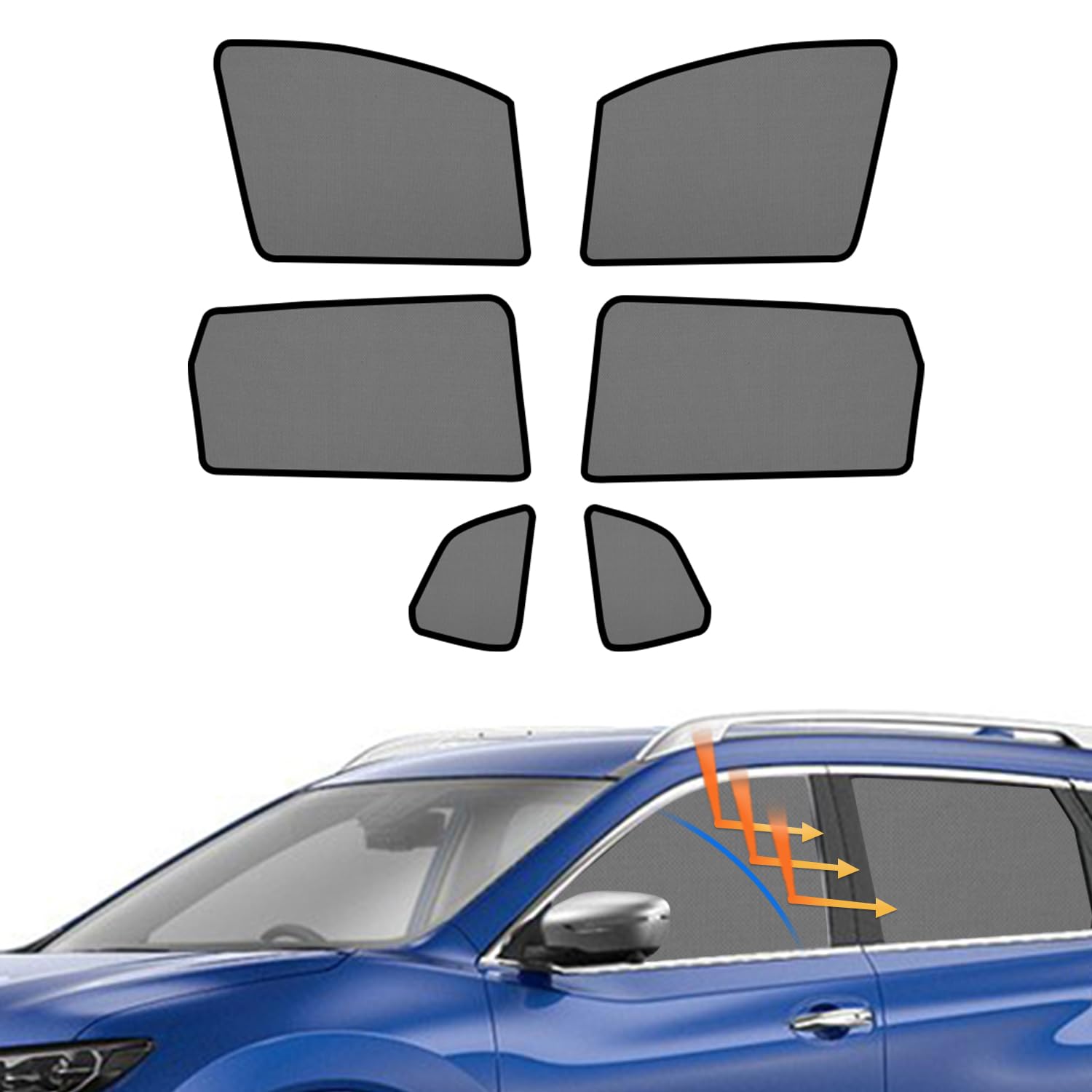 

Cartist 2025 Latest Model Mesh Mesh Curtains for Nissan Models These blackout sunshades offer UV magnetic easy and thermal Six panels are specifically чёрный