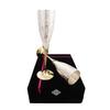 Silver Plated Engraved Goblet Flute Wine Glass with Black Box, Best for Parties, Diwali Gift Set, 100 ML Each, Set of 2