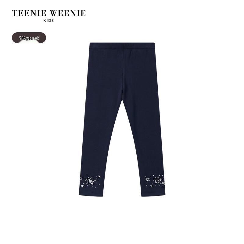 Teenie Weenie Girls' Star Velvet Lined Leggings