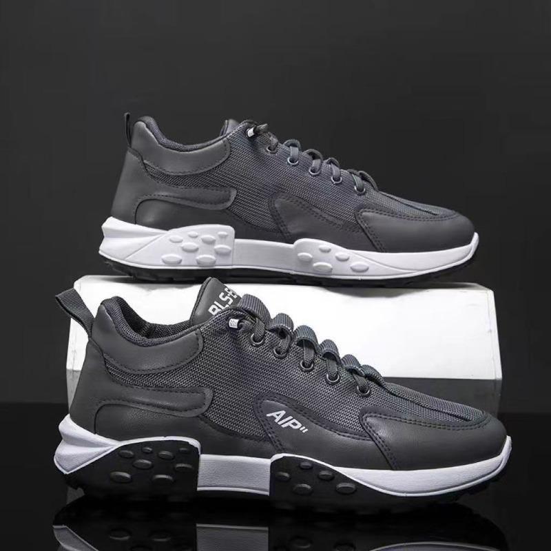 Men's Shoes New Low-top Running Shoes Trendy Non-slip Thick-soled Dad Shoes Breathable Sports Shoes