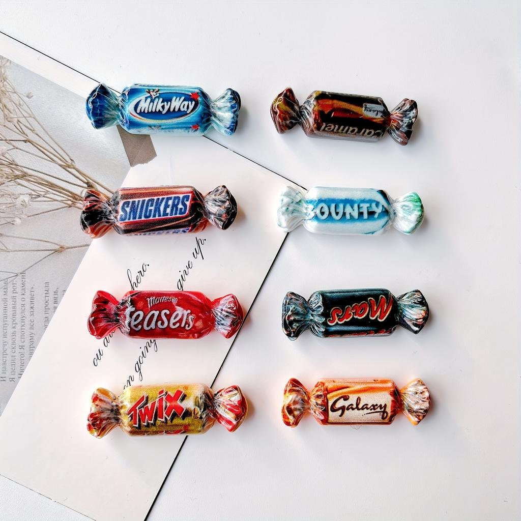 Cute 8pcs Candy Fridge Magnets - Decorative Refrigerator Magnets for Kitchen, Office Whiteboard, Locker, Cabinet Gift