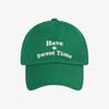 SALTANDCHOCOLATE [HAST] Sweet Basic Ball Cap Green 4C2521002