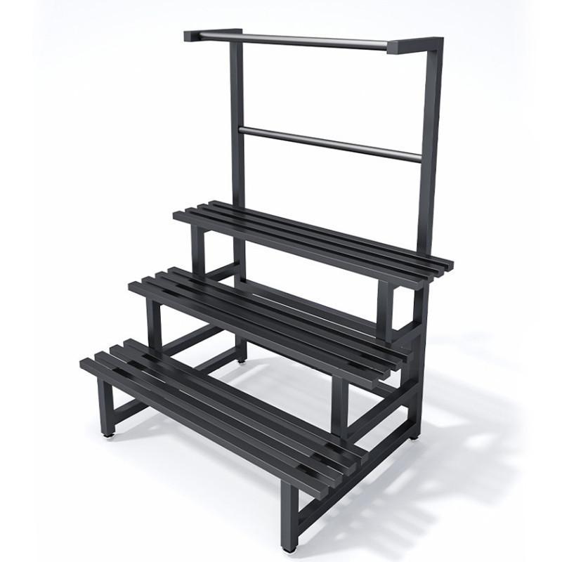 Gardens Indoor Plant Rack Stainless Steel Metal Waterproof Flower Step Display Stands Multi-Layer Ladder Shelf