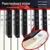 Transparent Piano Stickers for 54, 61, 88 Keys - Solfège Notes, Jianpu & Pitch Indicators