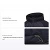 Li Ning National Team Series Ultra-Light Spliced Zipper Hooded Down Jacket Unisex Outerwear Black AYMU279