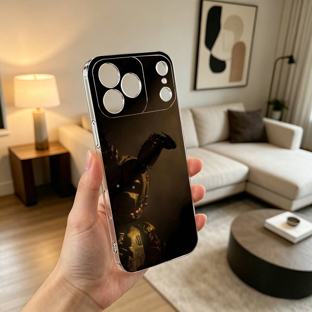 F-Five N-Nights GAME Phone Case Transparent Silicone Soft For iPhone 17 16 15 14 13 12 11 Mini Pro Max Plus