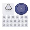 10/20/30Pcs Invisible Adhesive Plate Hangers Strong Load-bearing Easy to Install Wall Plate Hangers Picture Hanging Vertical Hooks