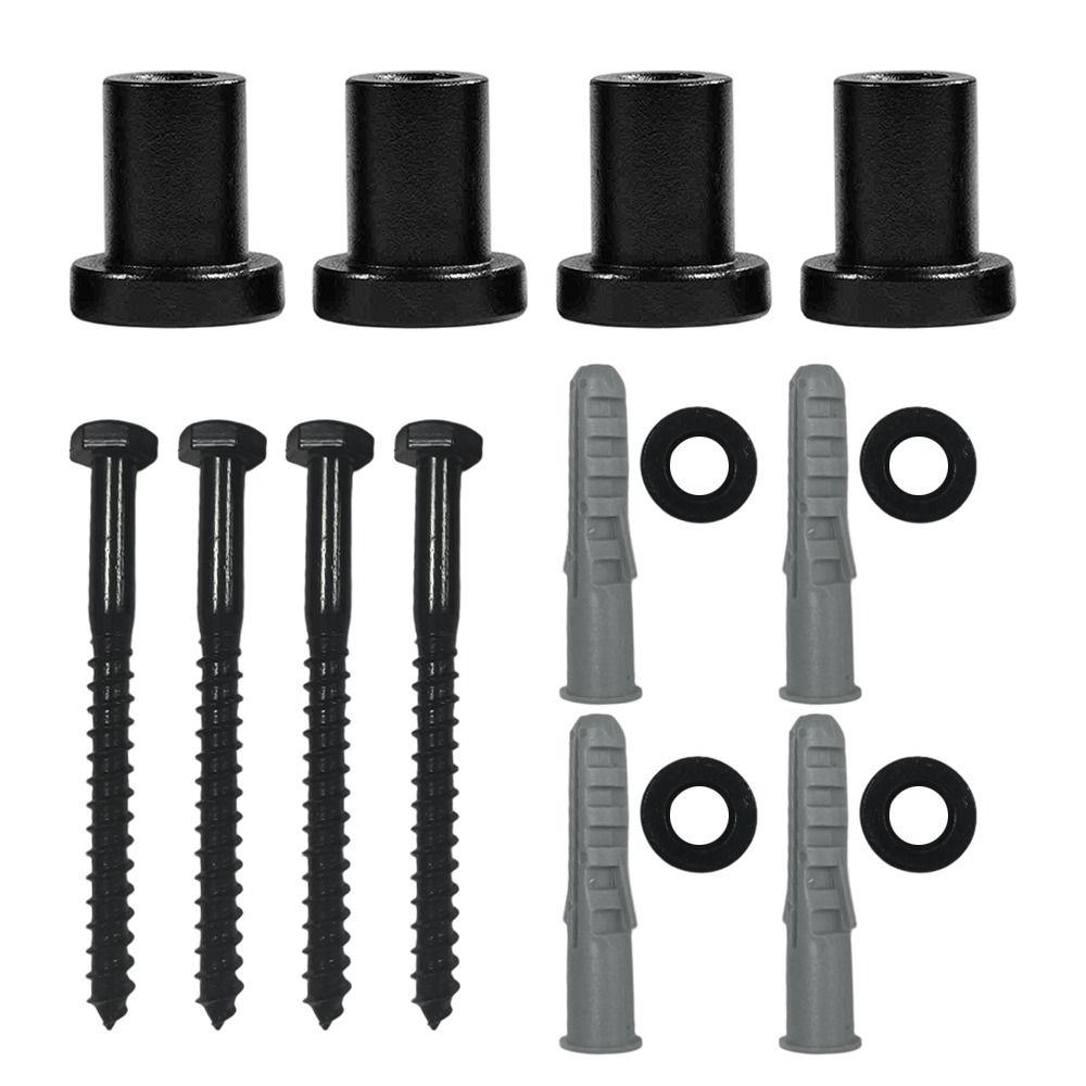 4pcs Carbon Steel Sliding Door Hardware Black Wall Track Spacers Barn Door Spacers  Barn Door
