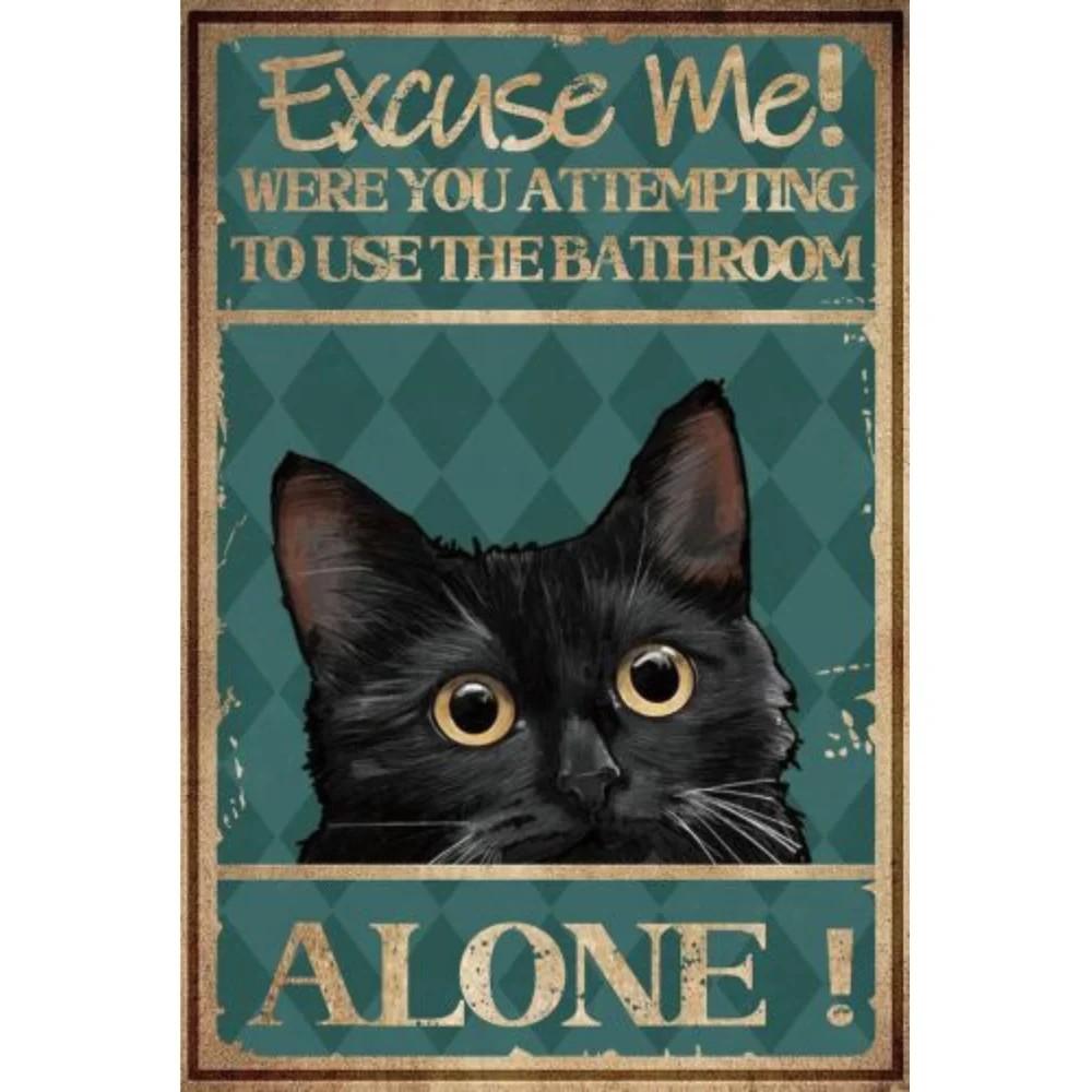 Funny Bathroom Metal Tin Sign Artwork Wall Decor Your Butt Napkins My Lady My Lord Decoration for Home Hotel Cafe Pub Wall Decor