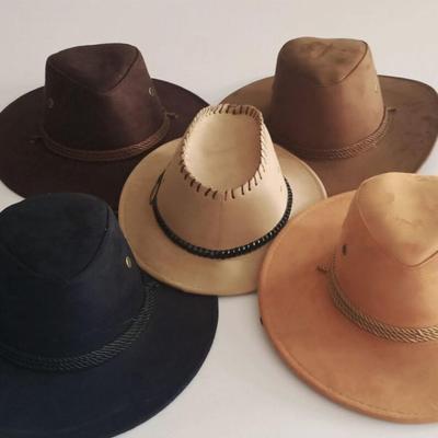 Barva Pánský Westernový Kovbojský Klobouk Velký Okraj Gentleman Cowgirl Jazz Dárky Západní Kovbojský Klobouk Pro Pány Barva Mongolské Čepice Kostýmy