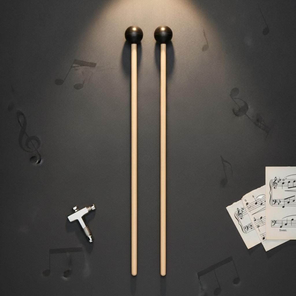 Xylophone Mallets Long Keyboard Percussion Round for Rehearsal, Students
