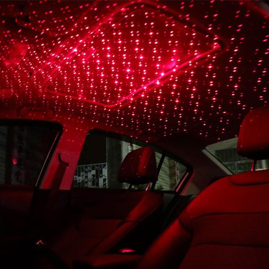 Ambient Star Light Starry USB Metal Modified Roof Interior Decor Lamp Projector for Car