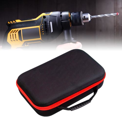 Generic Shockproof Tool Box, Electric Drill Carrying Case, Shape-Retaining Tool Storage Box with Smooth Zipper, Waterproof and Dustproof Protector, La